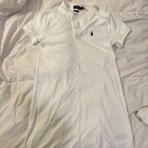 Cotton Mesh Polo Dress